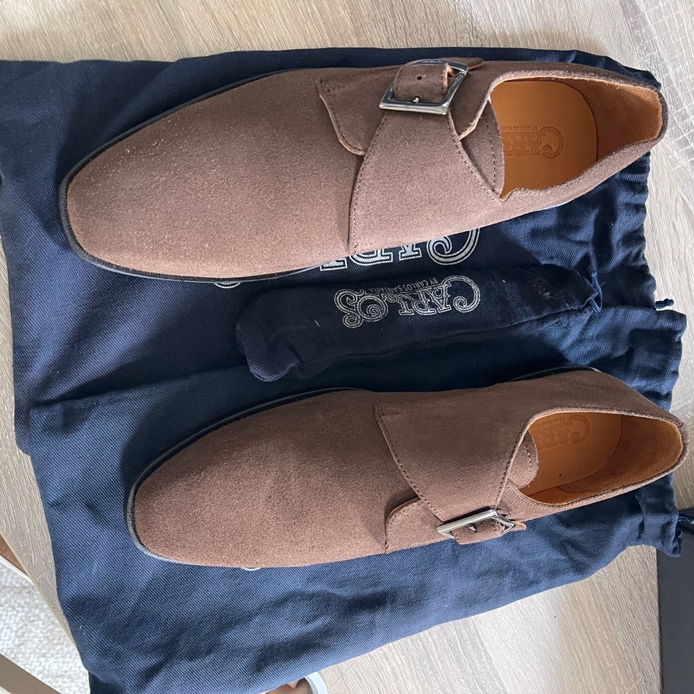 Carlos by Carlos Santana Brown Suede Oxfords
